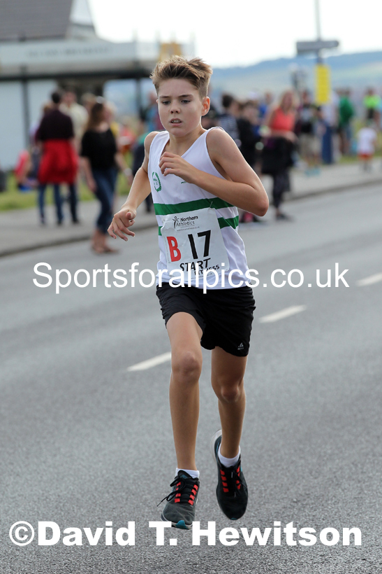 Boys under-13s 2021 Northern 6 and 4 Stage and Young Athletes Road Relays, Redcar. Photo: David T. Hewitson/Sports for All Pics